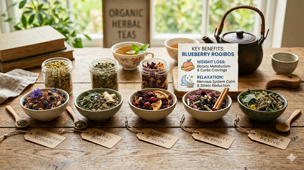 Blueberry Rooibos Tea Benefits for Weight Loss & Relaxation